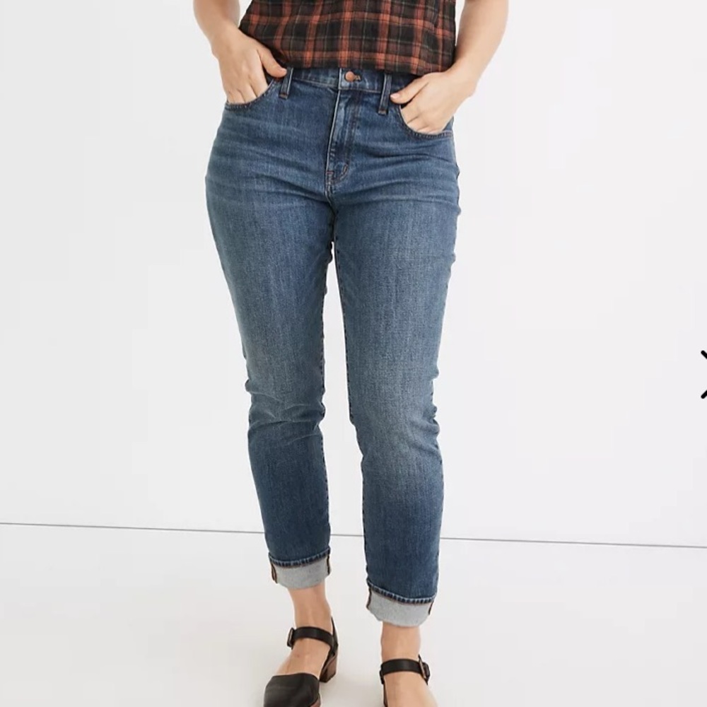 Madewell High Rise Slim Crop Boy Jean Size 29